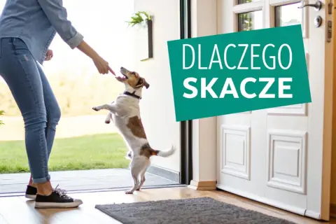Pies skacze na właściciela, bo chce się przywitać lub zwrócić na siebie uwagę. Dowiedz się, dlaczego pies skacze na właściciela i jak to oduczyć.