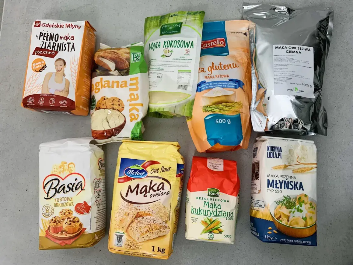 Różne rodzaje mąki, w tym pszenna, orkiszowa i kukurydziana. Czy pies może jeść mąkę? Zależy od rodzaju i ilości.